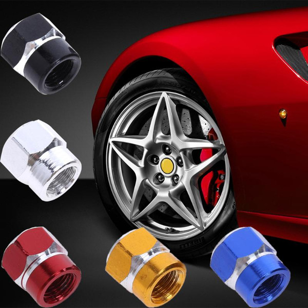 Aluminum Car Vehicle Wheel Tire Valve Stem Caps Dust Covers Auto Motorcycle Airtight Stem Bicycle Air Caps Styling 4Pcs /lot