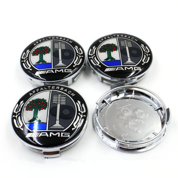 4pcs 75mm wheel caps for AMG apple Tree car emblem logo badge