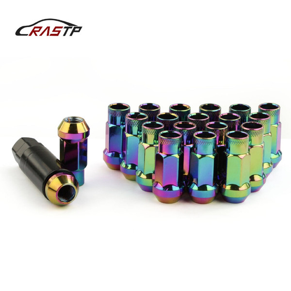 RASTP - High Quality 20 Pcs SR48 Steel Aluminum Wheel Lug Nuts Length 48mm M12x1.5/1.25 Car Accessories RS-LN031