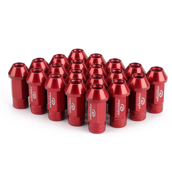 CNSPEED Forged 7075-T6 Aluminum Wheel Lug Nuts M12x1.25 50MM Racing Lug nuts Red Blue Black Gold Nuts 20PCS/Set