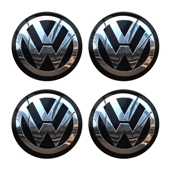 4PCS Auto Car Styling Accessories Emblem Badge Sticker Wheel Hub Caps Centre Cover fit for VW Volkswagen B5 B6 MK4 MK5 MK6 Golf Polo Passat