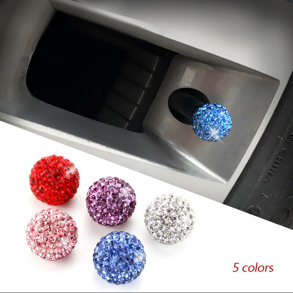 2019 Brand New 4PCS Set Car Tire Cap Air Sealing Cap crystal Diamond Universal Valve Core Cap Car Decoration Car Accessories Auto Products