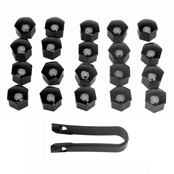 Auto Hub Screw Cover Exterior Decoration Bolt Rims Car Wheel Nut Caps Protection 17mm 20Pcs Dust Proof Special Socket