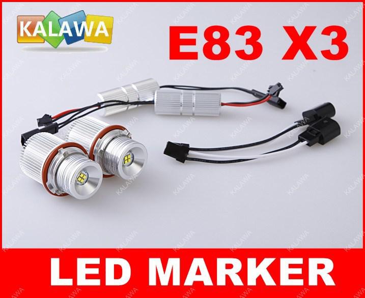 one pair 2*20W 40W CREE LED Marker Angel Eyes No Error Plug and Play for B.M.W E83 X3 2007 BD-LA-001 20W(A) GGG FREESHIPPING