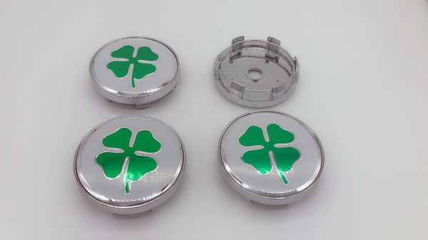 4 PCS 60mm Clover Wheel Center Hub Caps Cover Emblem Fit For Alfa Romeo