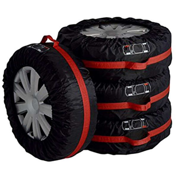 4Pcs/Lot Car Spare Tire Cover Case Polyester Auto Wheel Tires Storage Bags Vehicle Tyre Accessories Dust-proof Protector free shipping