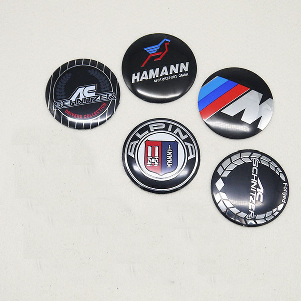 56mm 4pcs/set Bmw M Power Sport Alpina Ac Schnitzer Original Logo Badge Brand Emblem Sticker Wheel Tires Wheel Hub Cap Center Cover