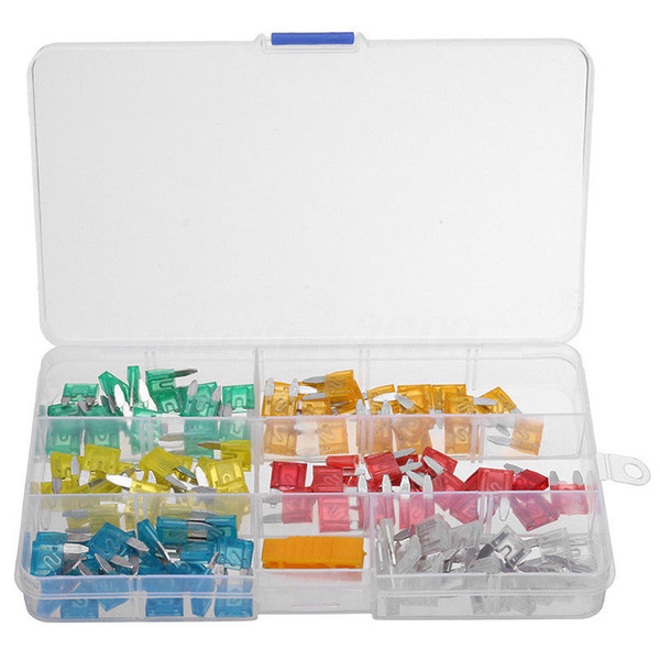 120pcs Mini Blade Fuse Assortment Set Auto Car Truck DG Motorcycle SUV Fuses Kit M00185