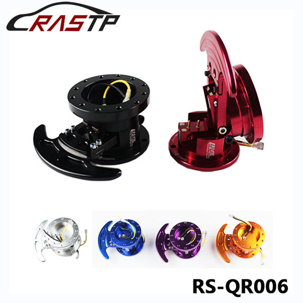 RASTP - WORKS BELL Tilt Racing Steering Wheel Quick Release Hub Kit Adapter Body Removable Snap Off Boss Kit LS-QR006