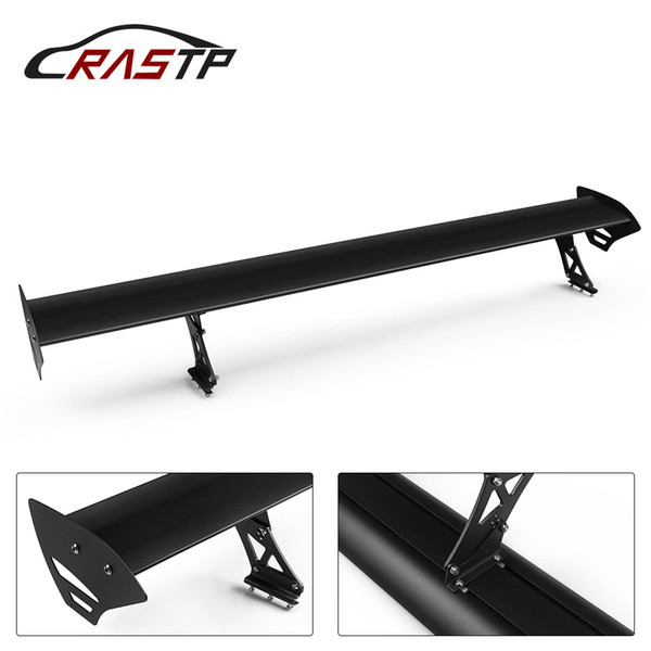 RASTP-GT Wing Spoiler 43.3Inch Universal Aluminum Rear Spoiler Wing Adjustable Angel Single Deck Racing Spoiler RS-LTB159