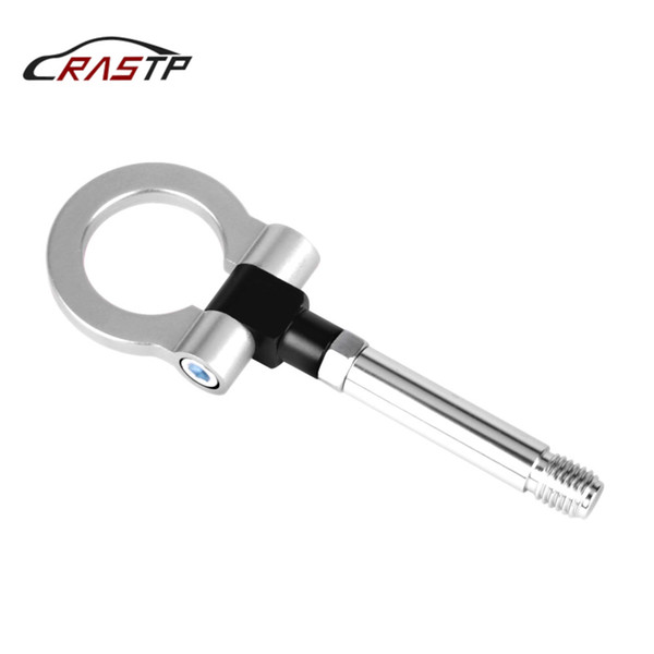 RASTP-Universal Racing Car Style Aluminum Tow Hook Front Fit For Volkswagen Eight Colors Car Accessories Silver RS-TH008-7