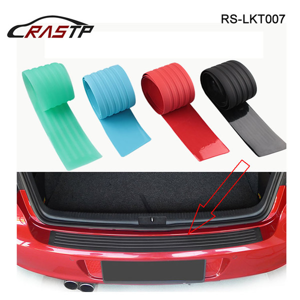 RASTP - Durable 90CM 104CM Universal Automobile Car Trunk Threshold Bar Rubber Decorative Strip Black Blue Green Red LS-LKT007