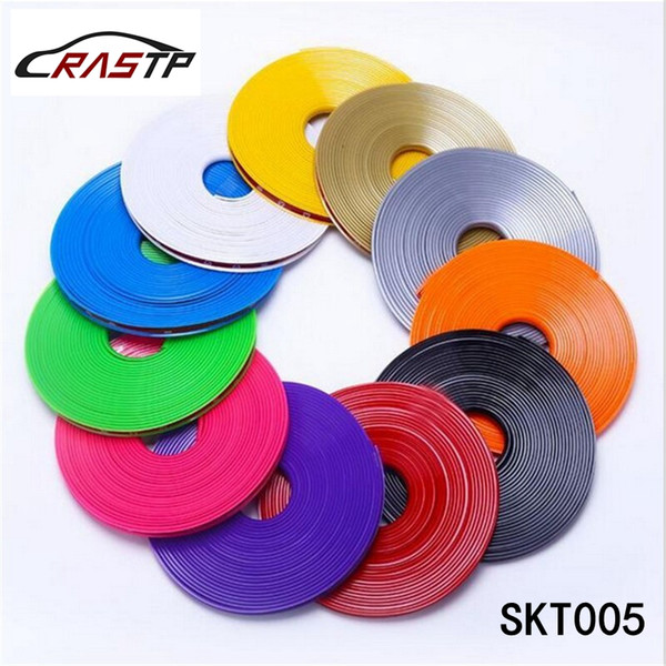 RASTP - High quality 8m/Roll Car Rim wheel Hub Sticker Protector Universal Car Covers Car Decor Styling Tire Sticker LS-SKT005