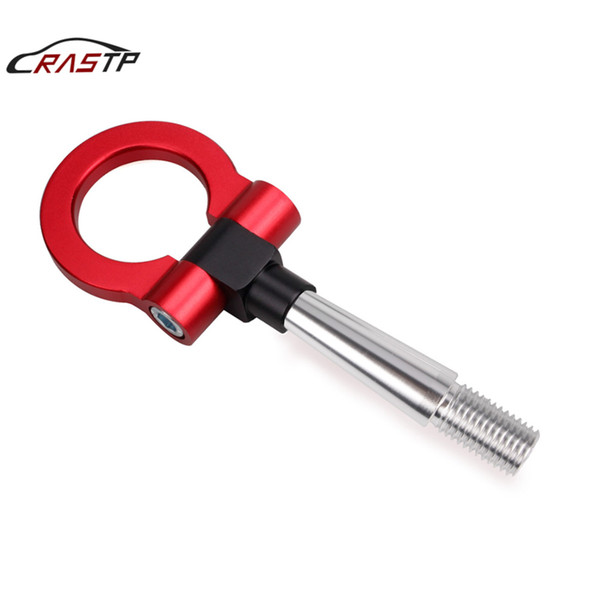 RASTP-1 Pcs Auto Trailer Tow Hook Screw-On Front Aluminum For Mitsubishi Lancer EVO 2008-2011 Car Accessories Red RS-TH008-4