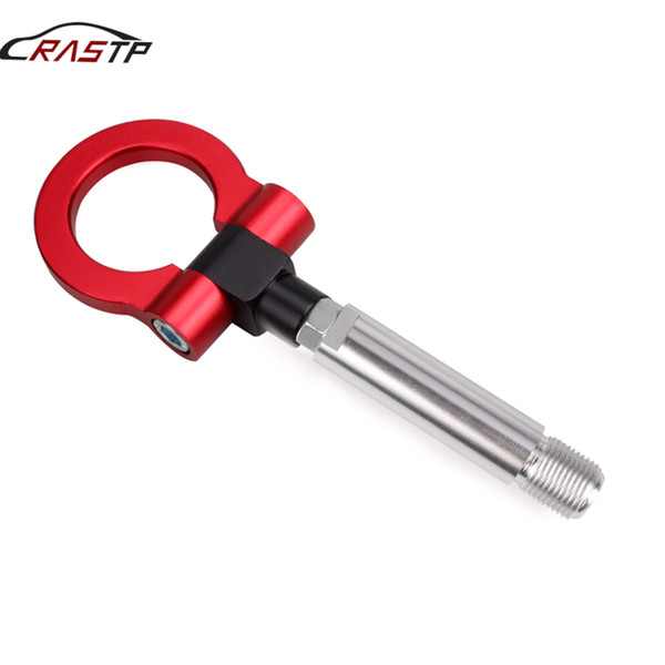 RASTP-Universal Aluminum Car Tow Hook Screw-on Racing Tow Hook Automobile For Toyota/Scion Lexus/Yaris Old Red RS-TH008-6