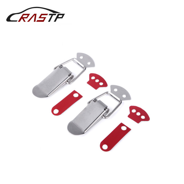 RASTP-Stainless Steel Bumper Durable Security Hook Lock Clip Kit Clip Hasp Car Quick Release Fastener Size M RS-ENL019