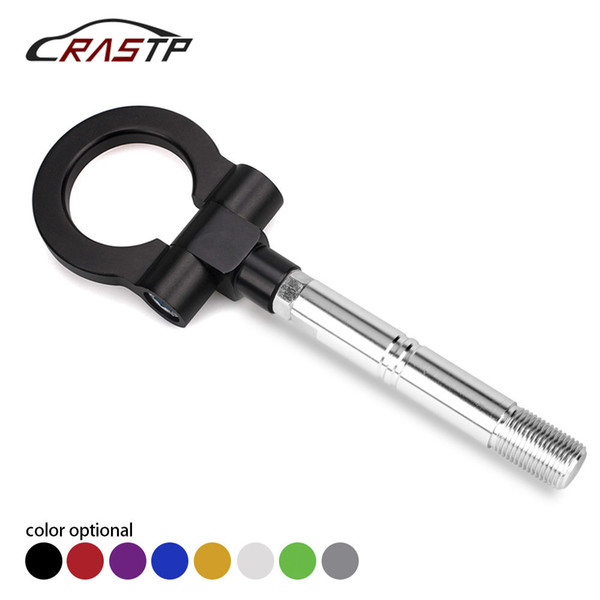 RASTP-Universal Car Towing Hook Decoration Trailer Hook Eye Towing Front For Toyota Avanza/Japan Car Black RS-TH008-8