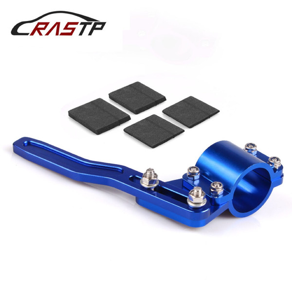 RASTP-Aluminium Car Styling Adjustment Steering Wheel Turn Rod Extension Turn Signal Lever Position Up Kit Car Accessories Blue RS-STW013