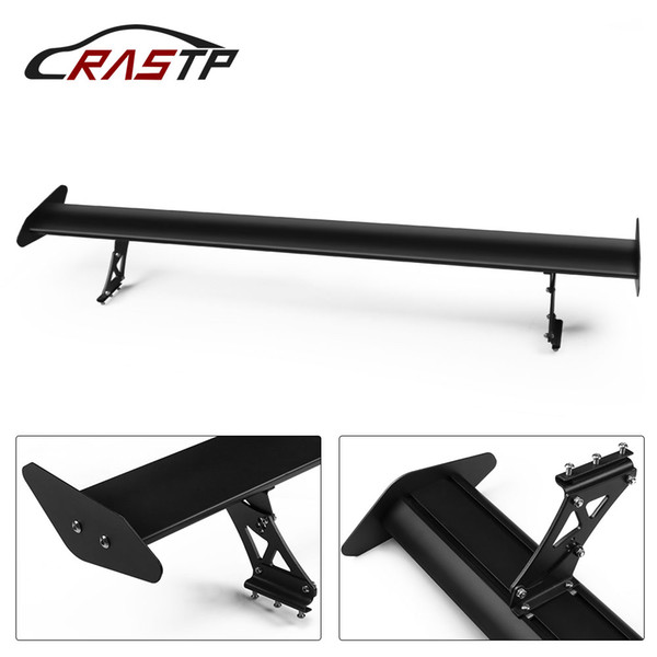 RASTP-New Arrived 53''135cm Universal Adjustable GT Car Rear Hatchback Bracket Spoiler Racing Wing RS-LTB122