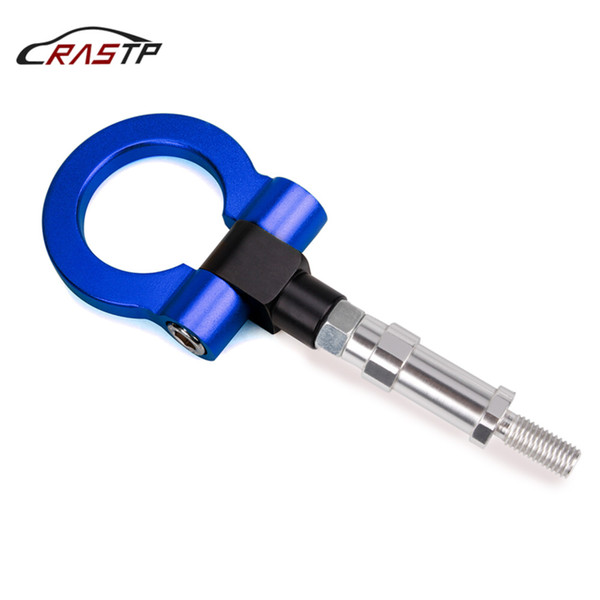 RASTP-Universal Car Billet Aluminum Screw-On Front Auto Tow HooK Ring Kit for Honda FIT JAZZ 03-07/CR-Z 11-16 Blue RS-TH008-3