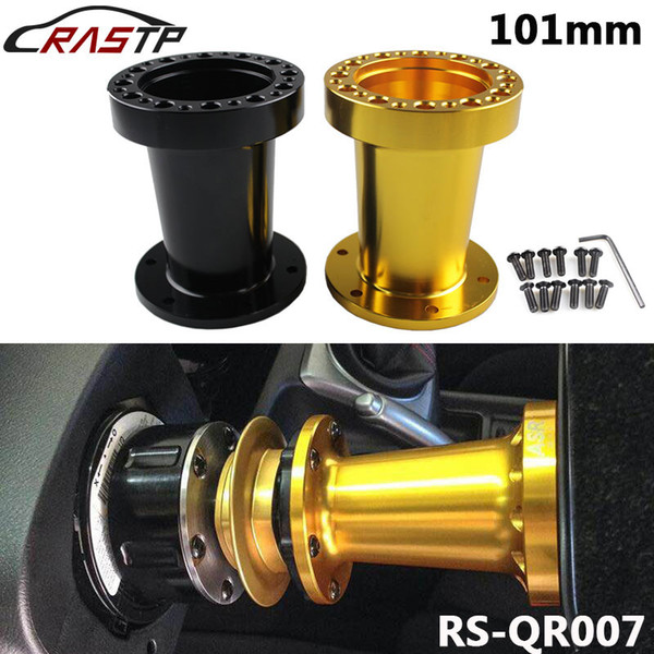 RASTP-Racing Product 101MM Height Universal Durable Car Steering Wheel Quick Release HUB Racing Adapter Snap Off Boss Kit LS-QR007