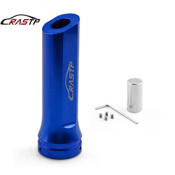 RASTP RACING Universal Auto Car Aluminum Hand Brake Sleeve Handbrake Handle Hand Protector Cover Blue RS-HB016