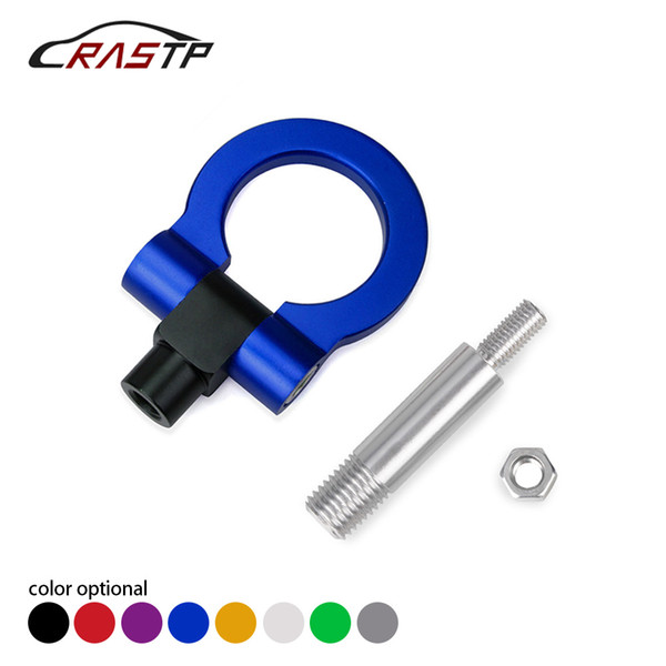 RASTP-Tow Hook Aluminum Track Racing Front Bumper Auto Trailer Ring Eye Towing Kit for Mazda CX5 RX8 RS-TH008-5