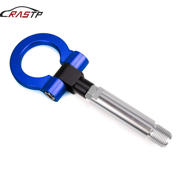 RASTP-Universal Aluminum Car Tow Hook Screw-on Racing Tow Hook Automobile For Toyota/Scion Lexus/Yaris Old Blue RS-TH008-6