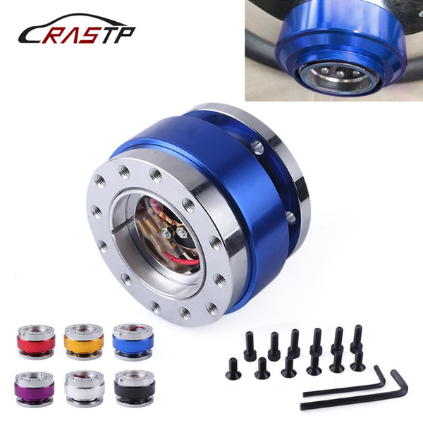 RASTP-Universal Billet Aluminum Car Auto Steering Wheel Quick Release Hub Adapter Snap Off Boss Kit Car Accessories RS-QR002