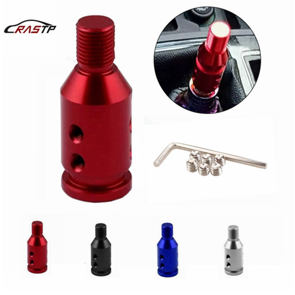 RASTP-JDM Racing Universal Aluminum Shift Knob Adapter Fit for Non Threaded Shifter Auto shifters M12x1.25mm/M10x1.5mm RS-SFN057