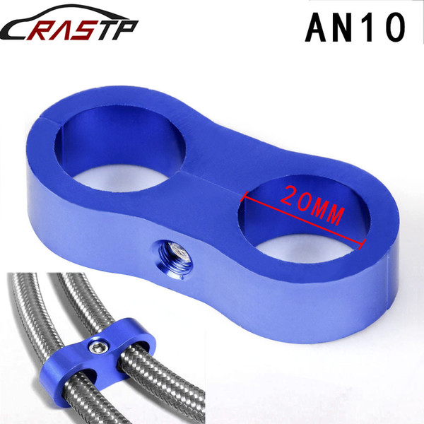 RASTP-AN12 20mm Braided Hose Separator Clamp Fitting Adapter Bracket Oil line Clip Hood Car Accessories RS-HR013-AN10