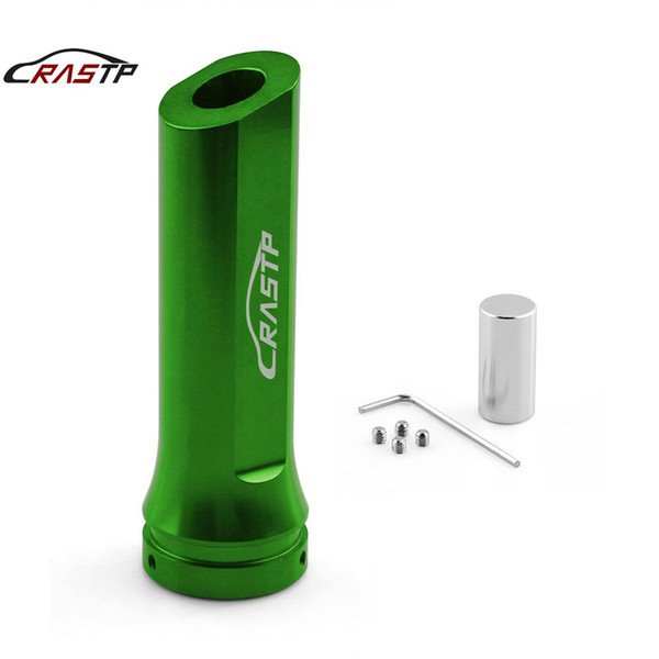 RASTP -RACING Universal Auto Car Aluminum Hand Brake Sleeve Handbrake Handle Hand Protector Cover Green RS-HB016