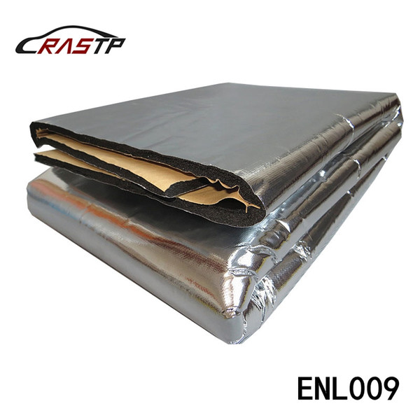 RASTP-Top Selling Car Hood Engine Firewall Heat Mat Deadener Sound Insulation Aluminum Foil Sticker 140cm x100cm LS-ENL009