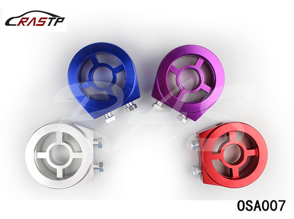 RASTP -High Performance Racing Auto Oil Pressure Sender Oil Sandwich Adapters Aluminum Oil Cooler Adapter RS-OSA007