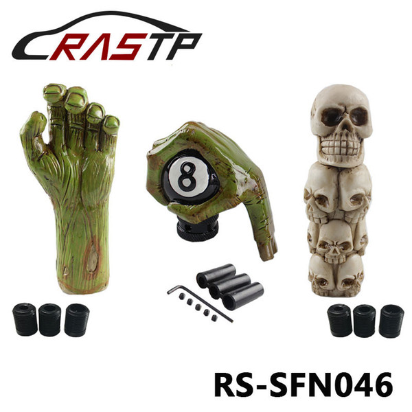 RASTP-New Arrival Cool Racing Car Green Devil hand Gear Shift Knob Skull Head Shift knob Lever Stick Knob LS-SFN046