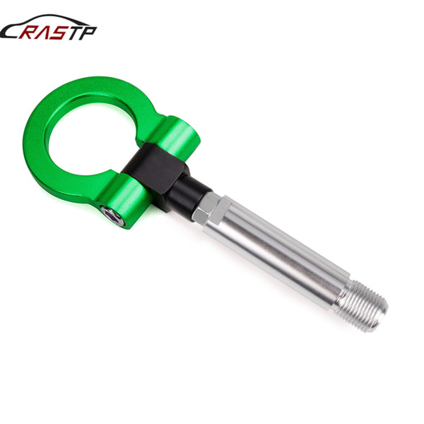 RASTP-Universal Aluminum Car Tow Hook Screw-on Racing Tow Hook Automobile For Toyota/Scion Lexus/Yaris Old Green RS-TH008-6