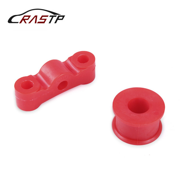 RASTP- 2Pcs Red B Series Urethane Car Shifter Linkage Bushing Kit For Honda Civic 1984-1987 /CRX&1990-2001 B16 B18 B20 RS-SFN054