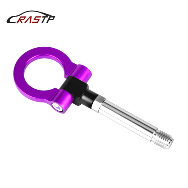 RASTP-Universal Racing Car Style Aluminum Tow Hook Front Fit For Volkswagen Eight Colors Car Accessories Purple RS-TH008-7