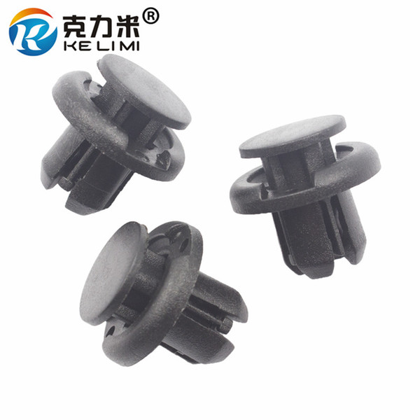 KE LI MI 50 Pcs 10.5mm Bumper Fixding Clip Push in Fastener Retainer For Toyota