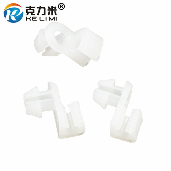 KE LI MI Auto White Plastic Door Lock Rod Clip Fasteners Car door side retaining clips lock retainer