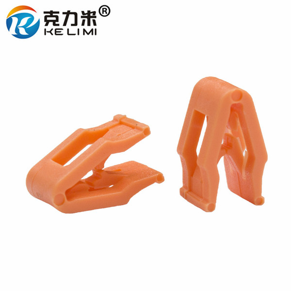 KE LI MI 100 pcs Orange Plastic Auto Instrument Panel Dashboard Retainer Rivet Snaps Clips