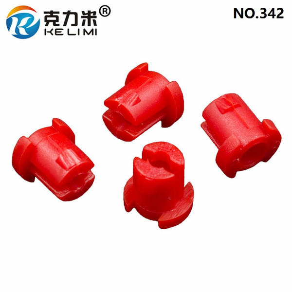 KE LI MI Fixed Door Lock Rod Hook Clips Red Plastic Retainer Car Interior Auto Parts