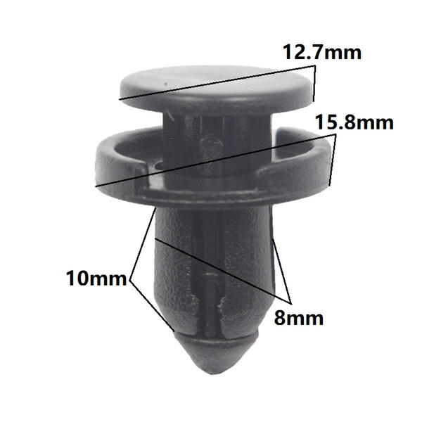 KE LI MI Car Cover Bumper Fascia Retainer Fastener Clip Rivet 8mm Hole For Honda Push Type