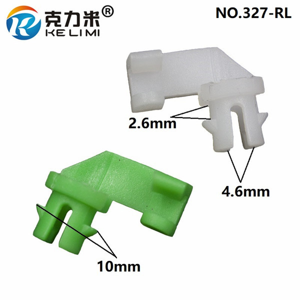 KE LI MI 100 pcs Door Side Lock Rod Retainer Clip Green White Nylon Fixed Locking Clamps Right Left