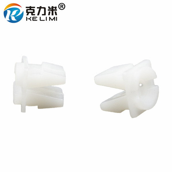 KE LI MI 100x Automobile White Nylon Lights buckle Universal Car Nut Grommet Clip Screw Fast Trim Fixeding Retainers