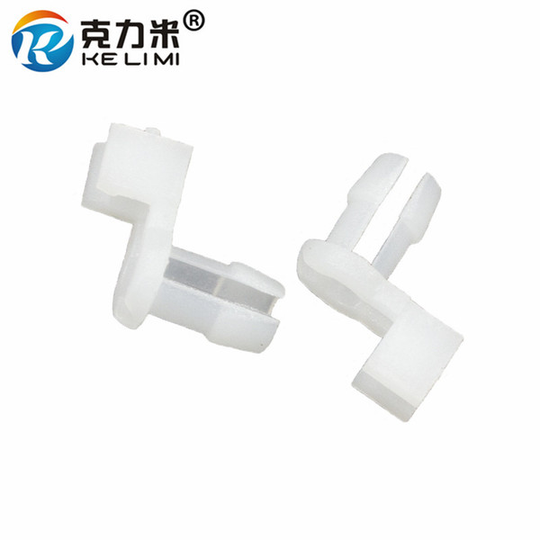 KE LI MI 100 PCS Auto Plastic Door Lock Rod Clip Fixeding Side Fastener Clips White Car Fitting