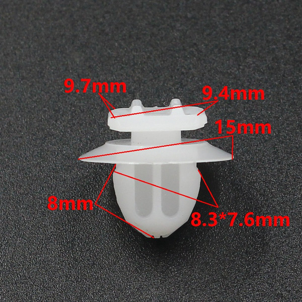 KE LI MI Door Panel Trim Retaining Clip 100 Pcs For Toyota White Snaps Fastener