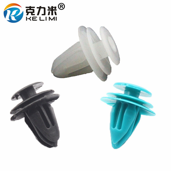 KE LI MI Door Plate Moulding Clip Fixed White/Black/Blue Fasteners Plastic Garnish Retainer For Toyota Chrysler Panel Trim