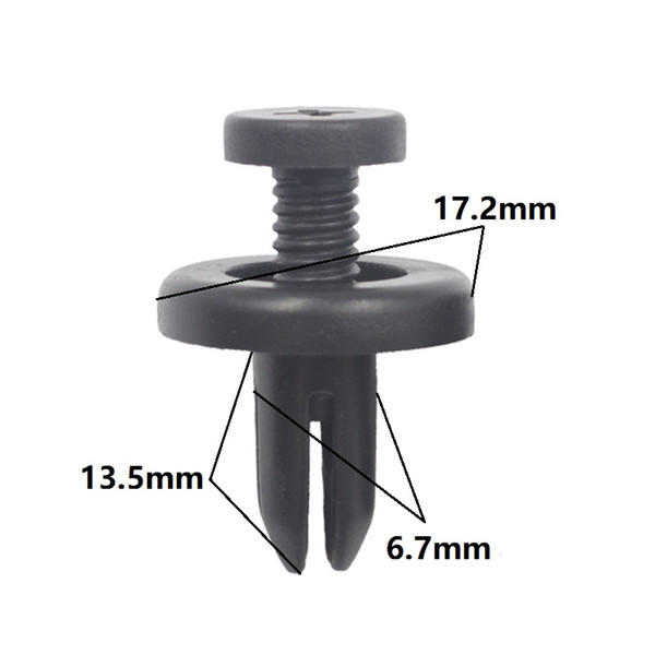 KE LI MI Auto bumper fender door Retaining rivet for BMW Toyota Mazda Car For fit 6.7mm hole push Expanding retainer clips