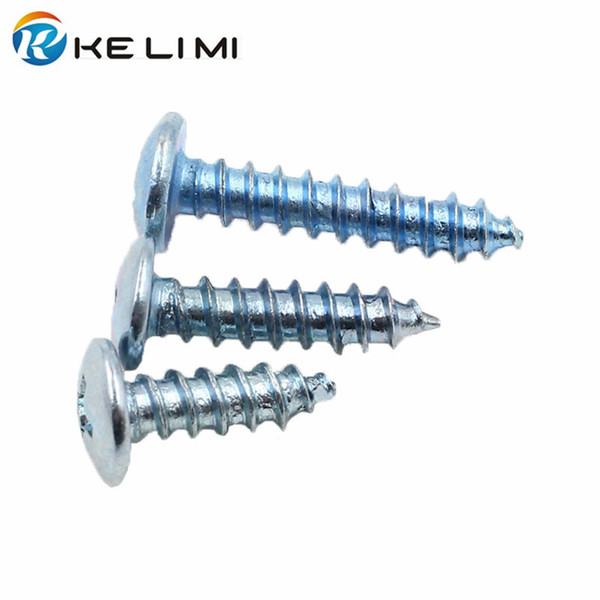 Kelimi 50 pieces Metric Thread cross screw Pan Head Cap self tapping Screw Bolts Retainer Rivet Metal Fastener